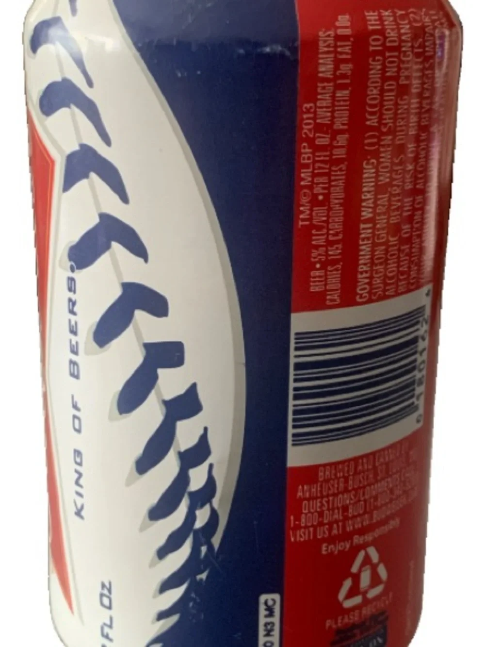 Vintage Beer Can Budweiser MLB Cubs Limited Edition Can Chicago Tab Empty